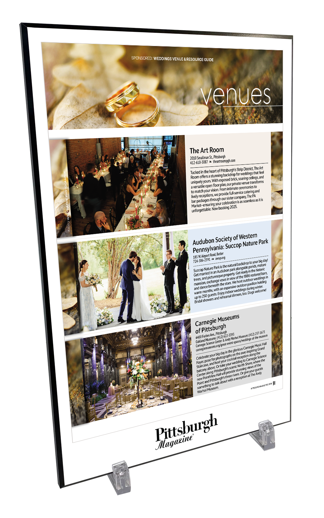 Pittsburgh Magazine - Special Publications - Modern Wooden Plaque