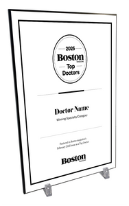 Boston Magazine Top Doctors Plaques