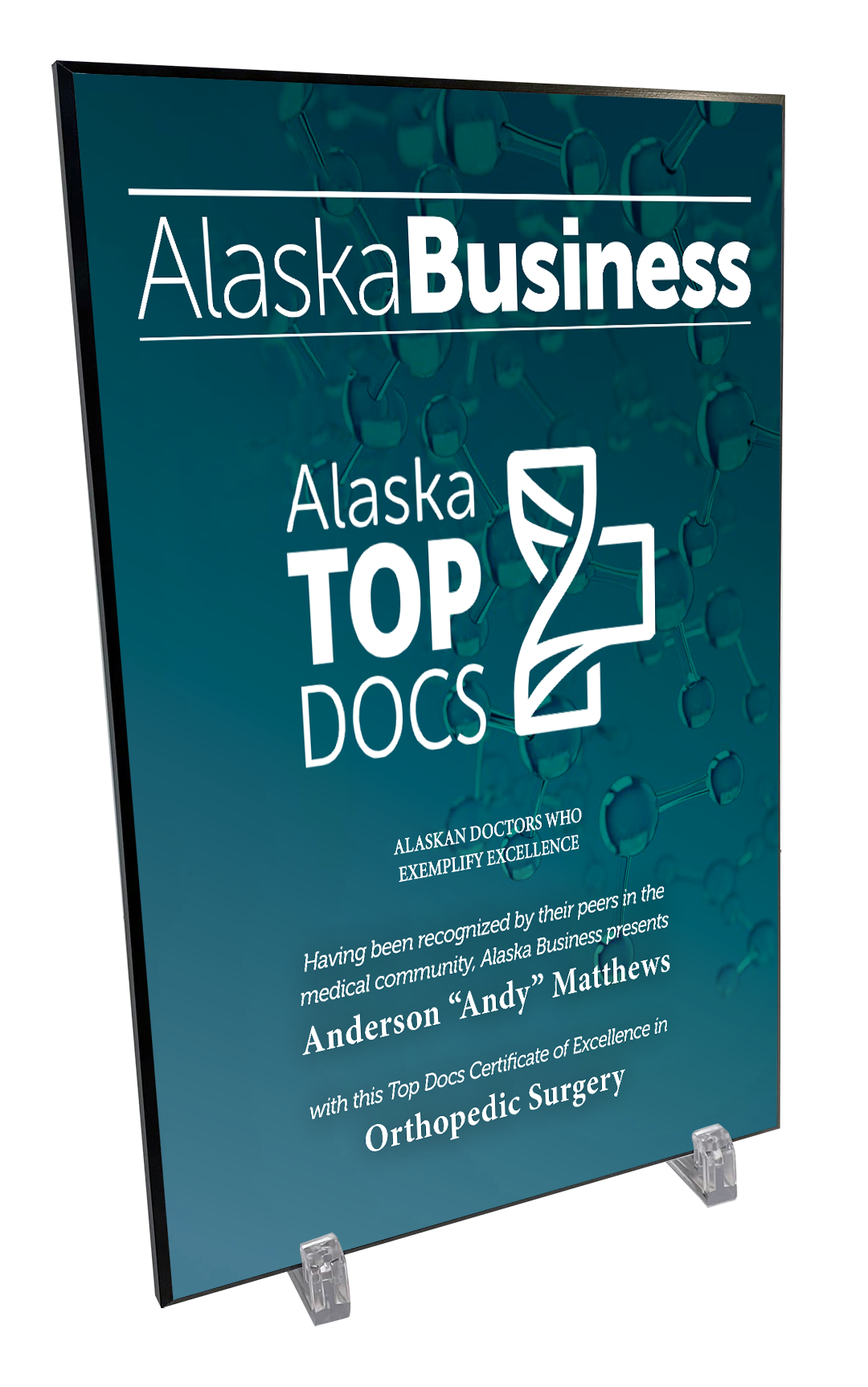 Commemorative Alaska Top Docs Hardiplaque