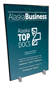 Commemorative Alaska Top Docs Hardiplaque