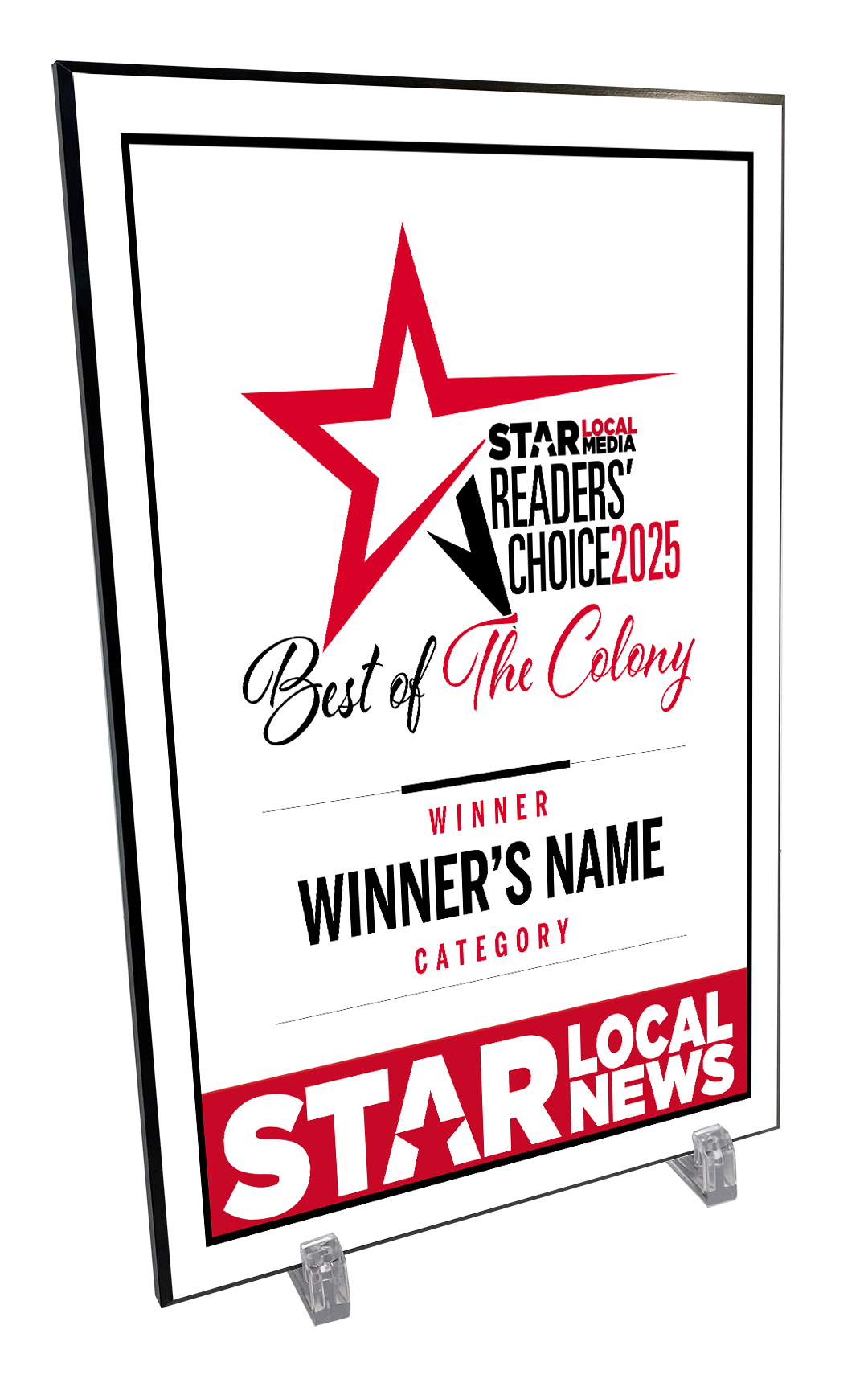 Star Local Media - Best of The Colony - Plaques