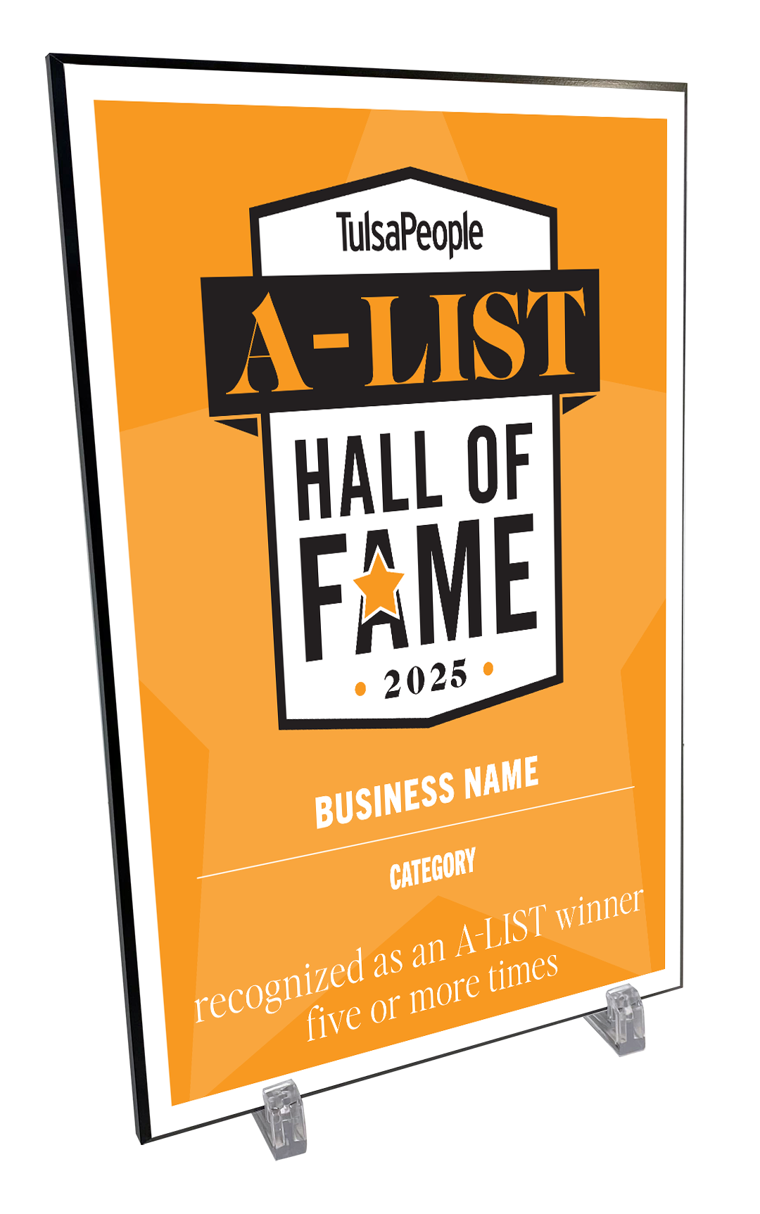 TulsaPeople - A-List Hall of Fame - Plaques