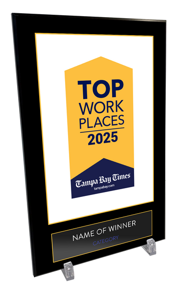 Tampa Bay Times Top Workplaces Award - Modern Hardi-plaque