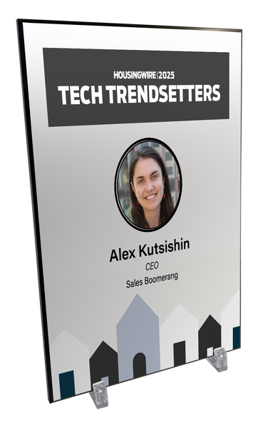 HousingWire Editorial Award Programs Plaque