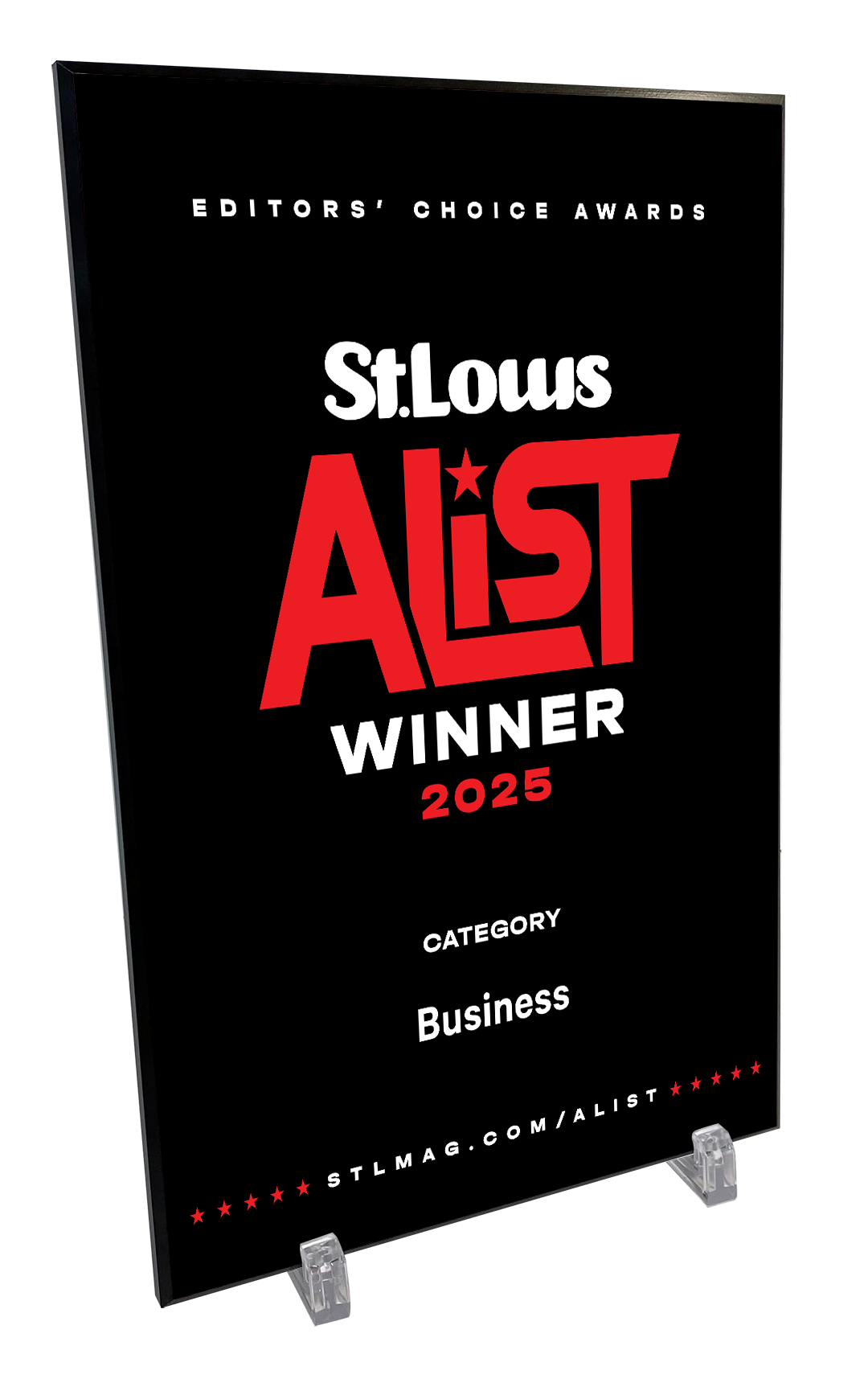 St. Louis Magazine A-List Award Plaque