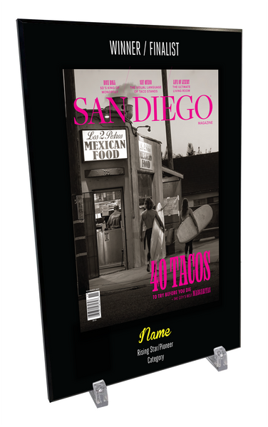 San Diego Magazine "Celebrating Women" Article Plaques