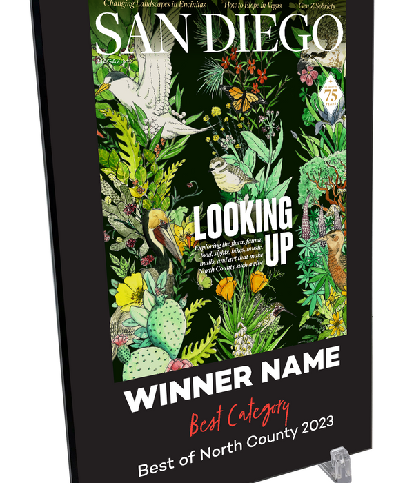 San Diego Magazine "Best of North County" Award Plaques