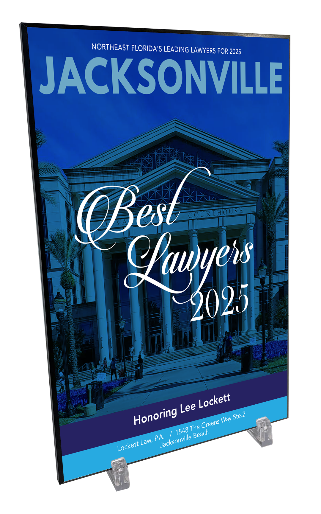 Jacksonville Magazine - Best Lawyers - Plaques