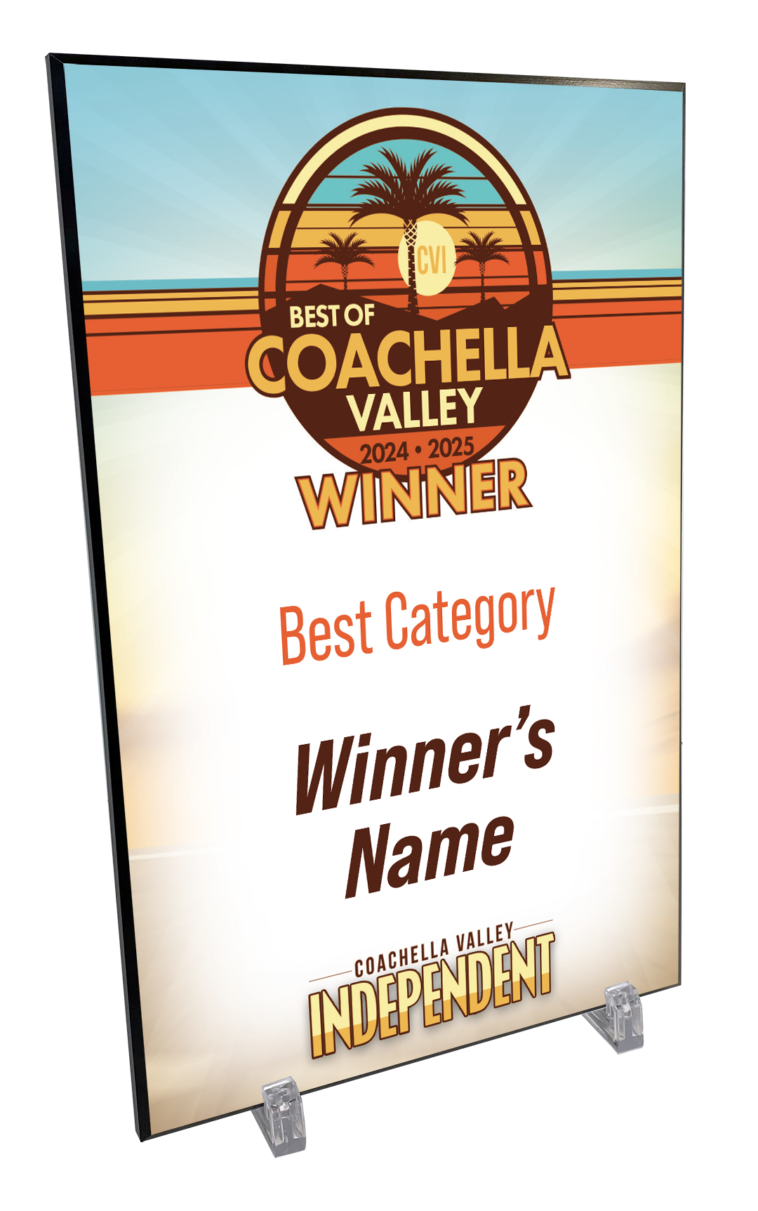 "Best of Coachella Valley" - Modern Hardi-plaque