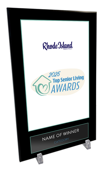 Rhode Island Monthly Top Senior Living Community Award Plaque