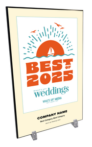 What's Up? Best of Weddings Award Plaque