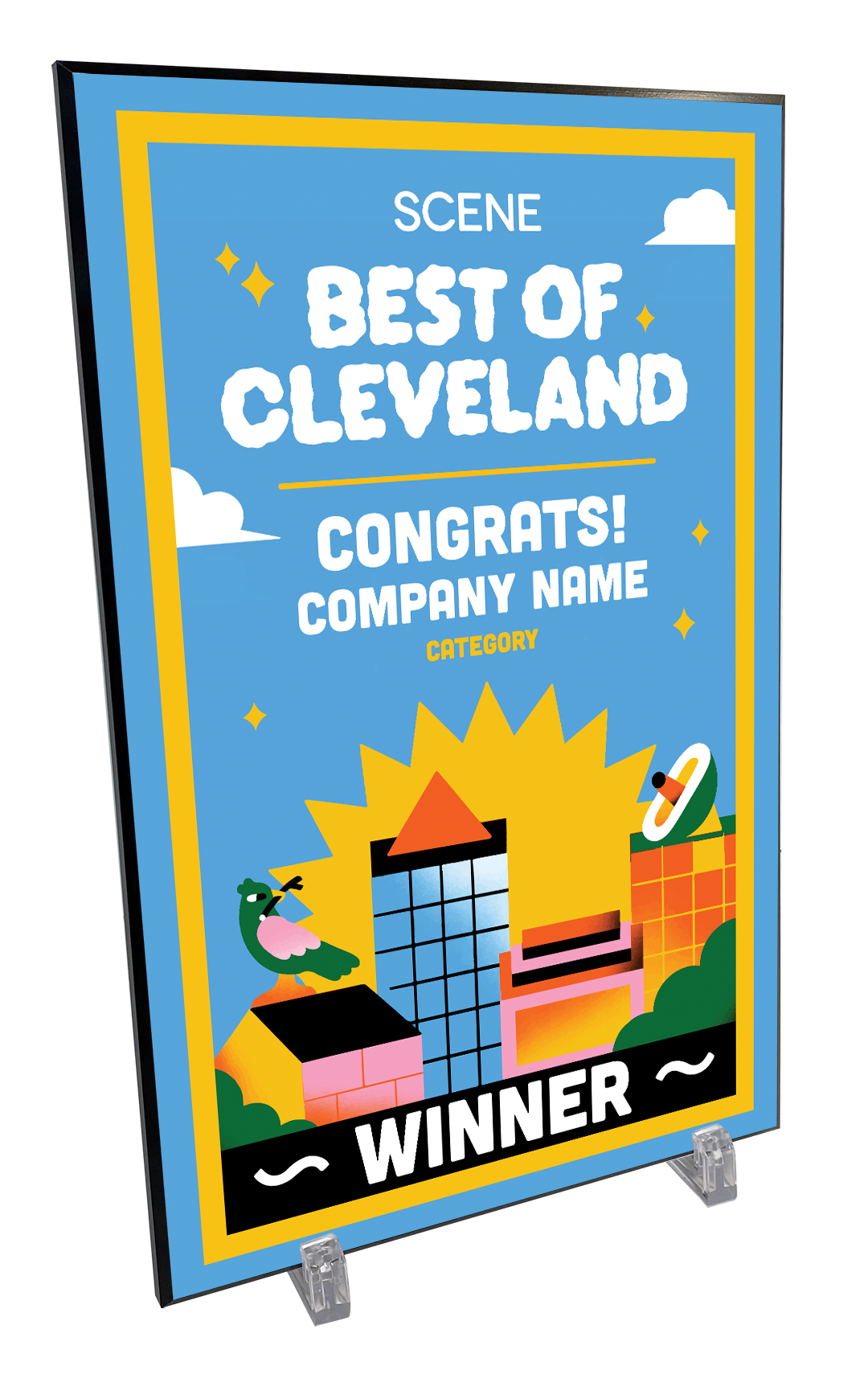 Cleveland Scene "Best of Cleveland" Award Plaque