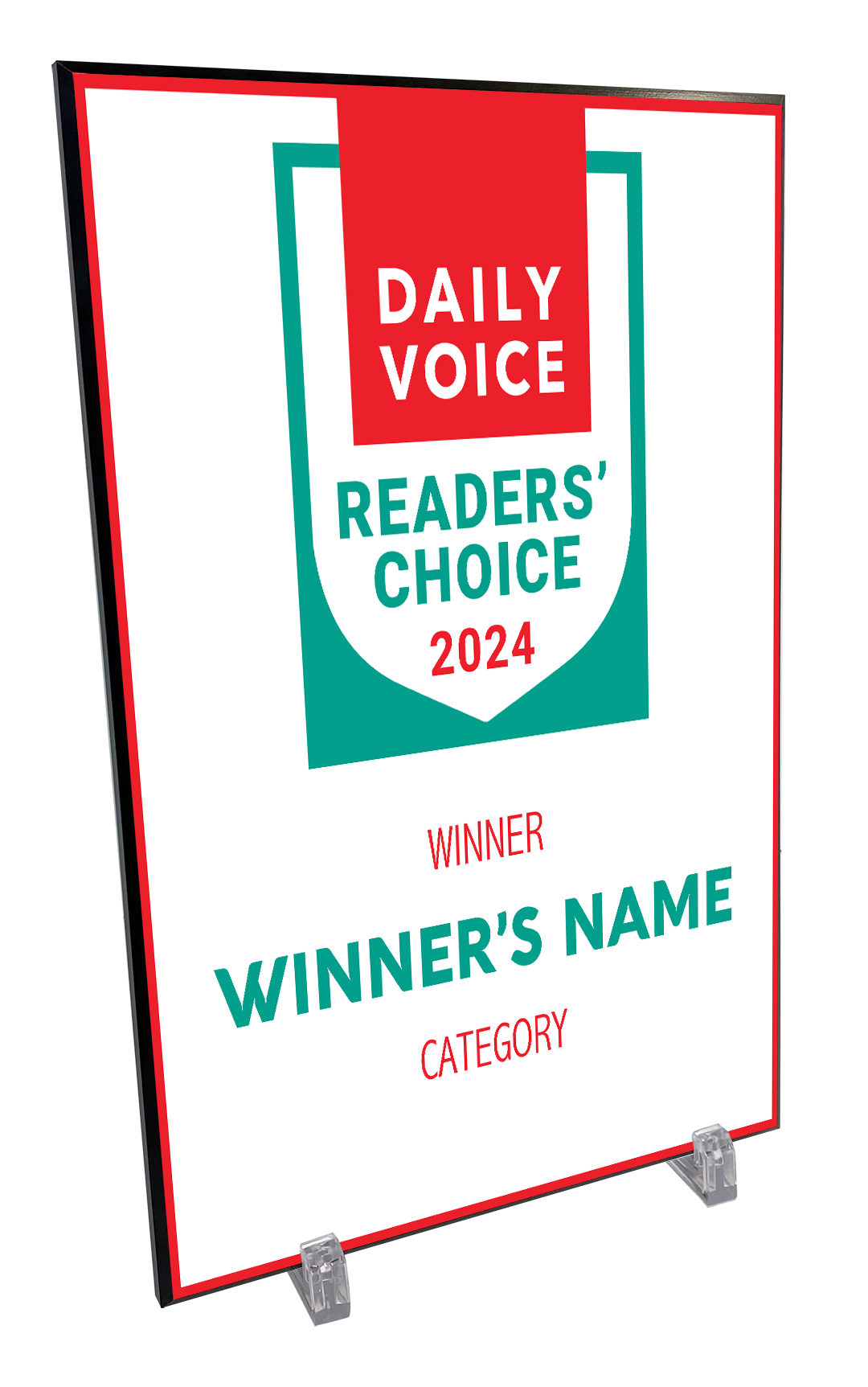 Daily Voice Readers' Choice Award - Modern Hardi-plaque