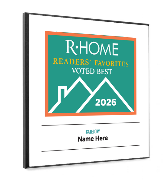 R-Home "Readers' Favorites" Logo Award Plaque