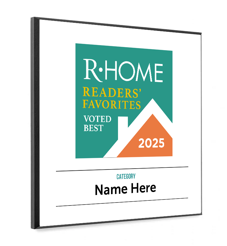 R-Home "Readers' Favorites" Logo Award Plaque