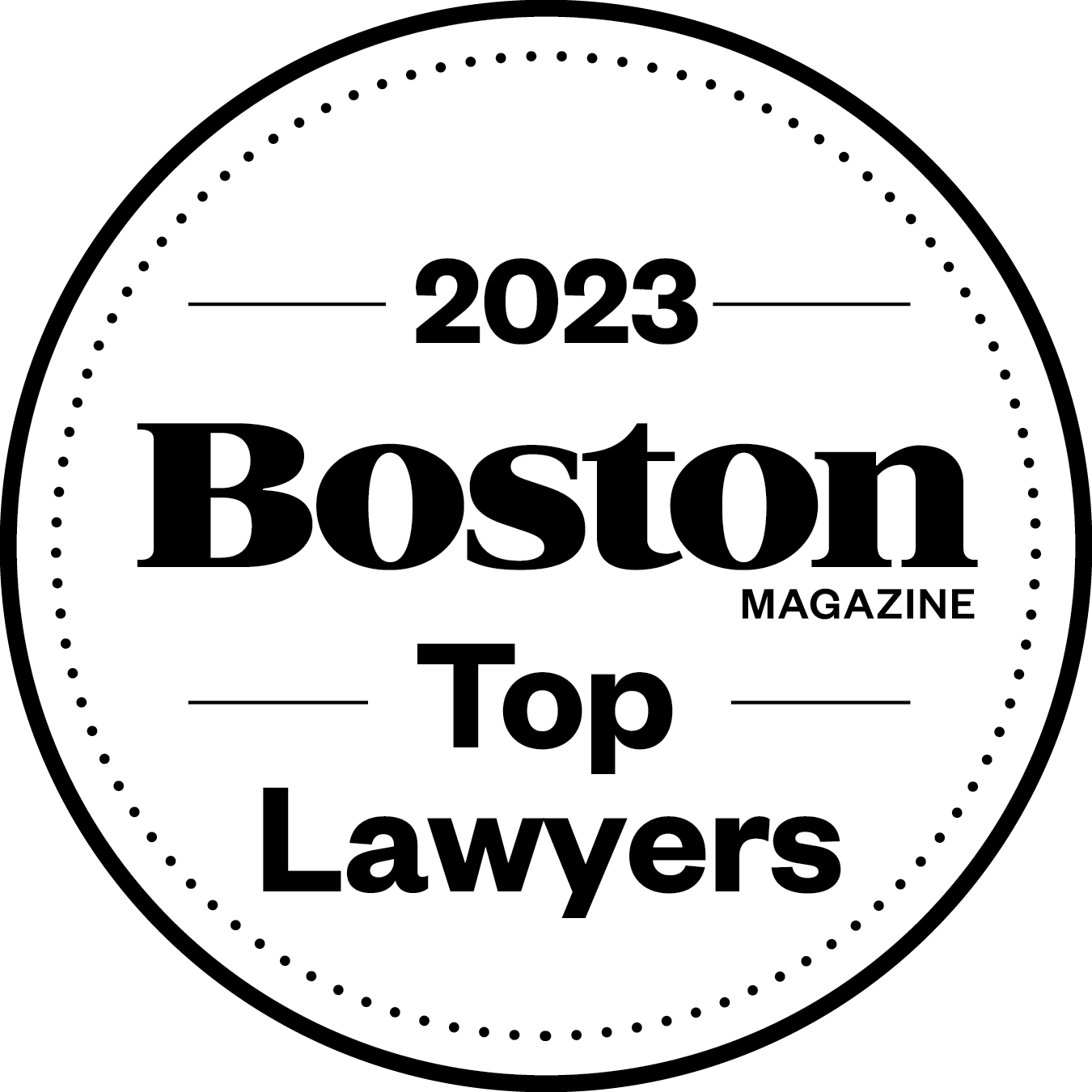 Boston Magazine Top Lawyers Window Decals