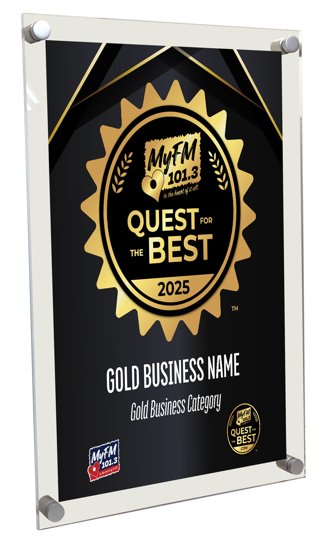 MyFM Quest for the Best - Acrylic Plaques