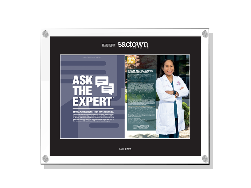Sactown Magazine - Ask the Expert - Spread Acrylic Plaques