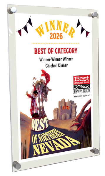 "Best of Northern Nevada" - Acrylic Standoff Plaque