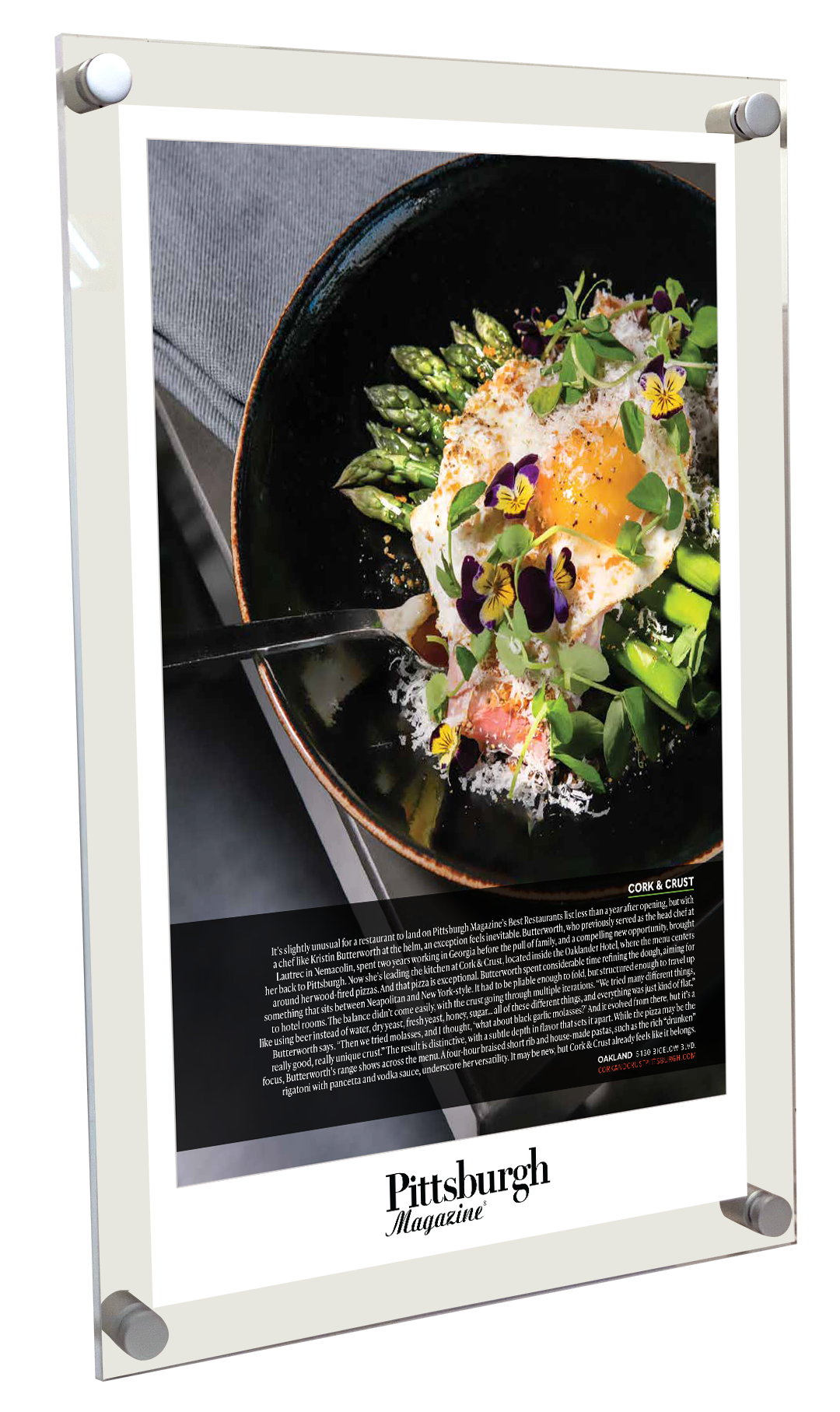 Pittsburgh Magazine - Best Restaurants - Acrylic Standoff Plaque