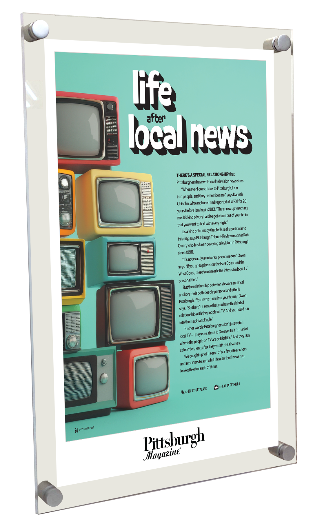 Pittsburgh Magazine - Articles & Covers - Acrylic Standoff Plaque