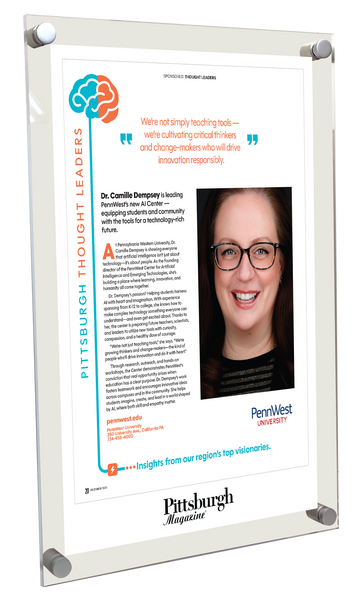 Pittsburgh Magazine - Special Advertising Sections - Acrylic Standoff Plaque