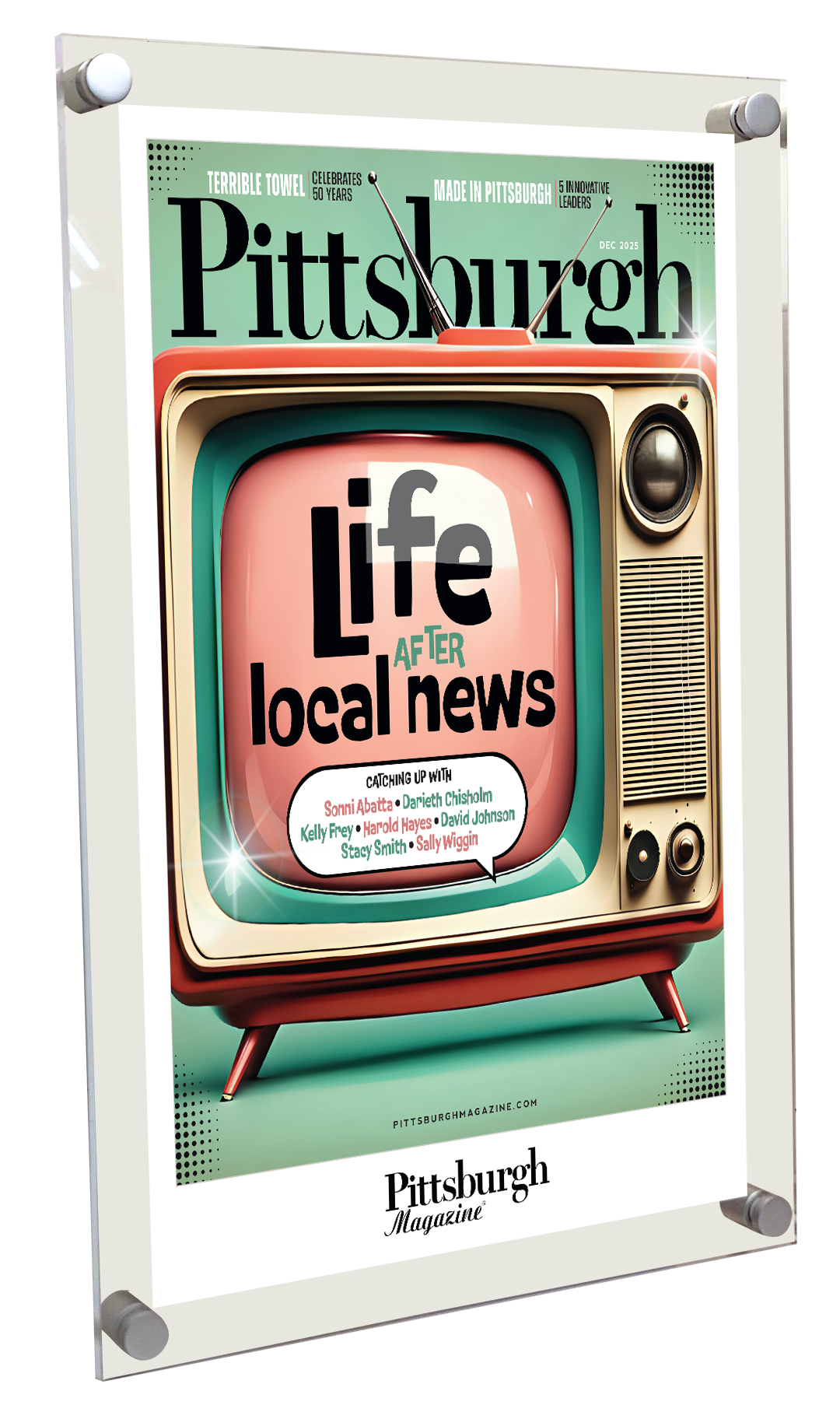 Pittsburgh Magazine - Articles & Covers - Acrylic Standoff Plaque