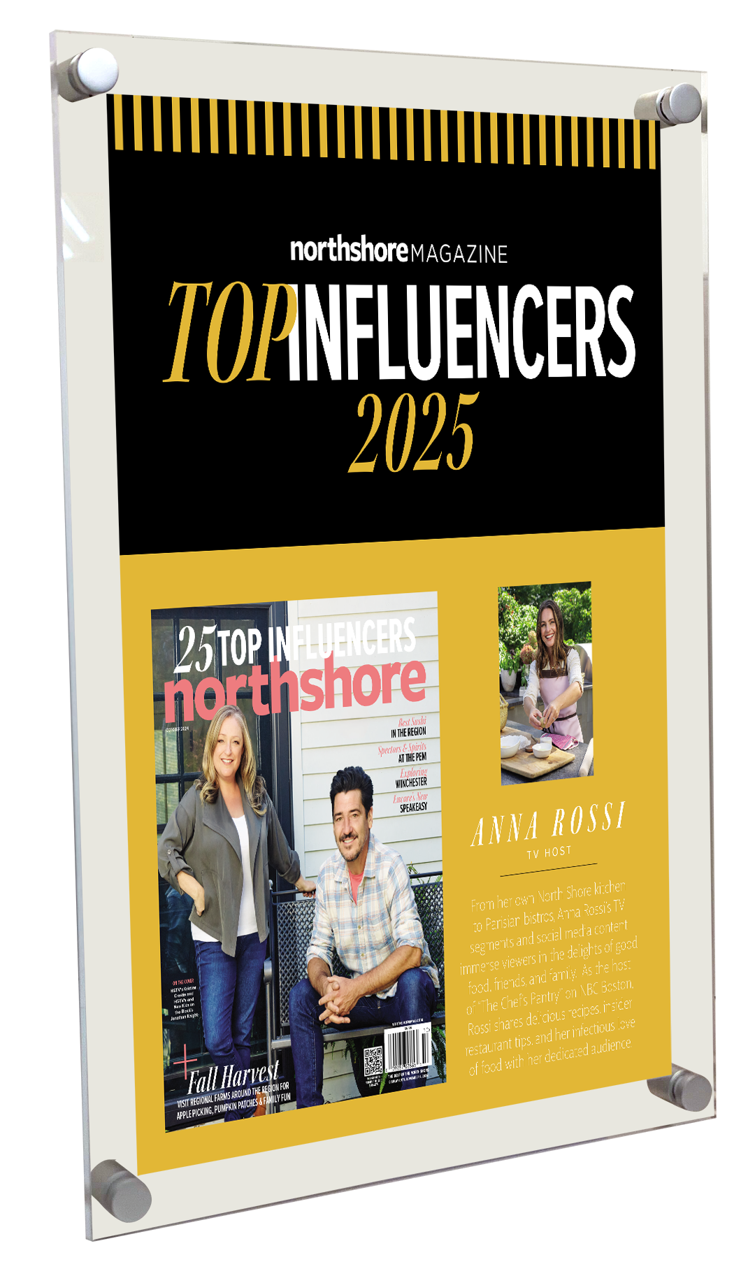 Northshore Magazine - Top Influencers - Acrylic Plaques