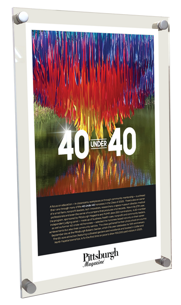 Pittsburgh Magazine - 40 Under 40 - Acrylic Standoff Plaque