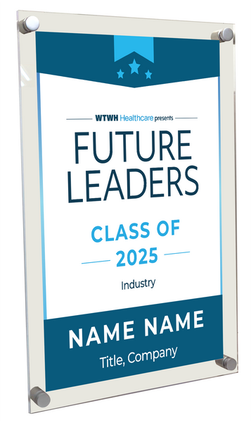 WTWH Healthcare Future Leaders Award - Acrylic Standoff Plaque