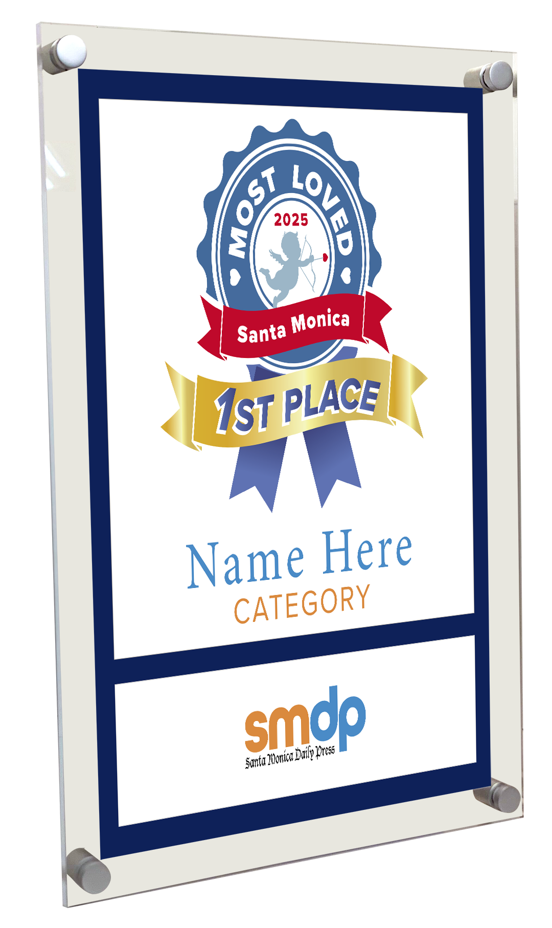SMDP Most Loved Awards - Acrylic Plaque