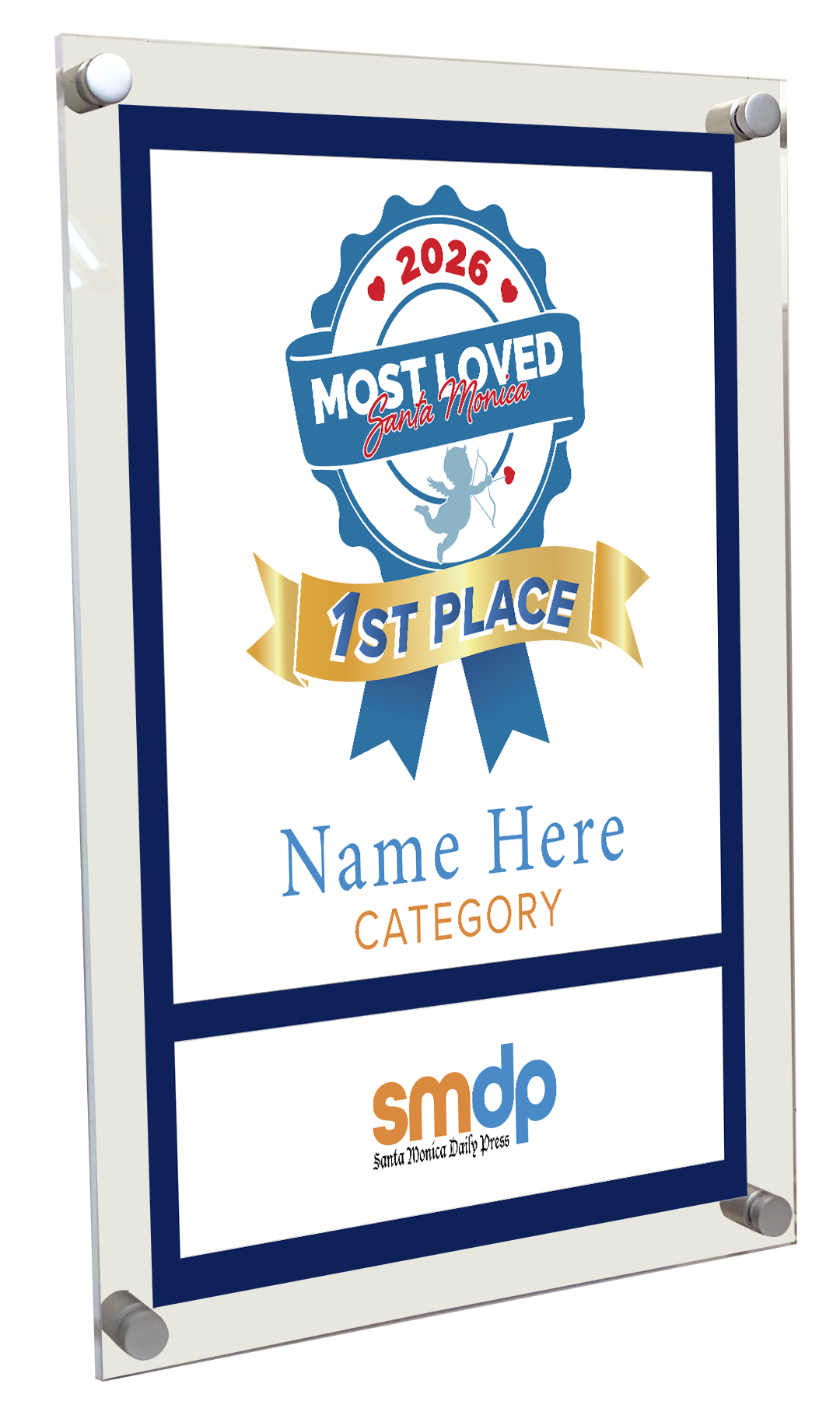 SMDP Most Loved Awards - Acrylic Plaque