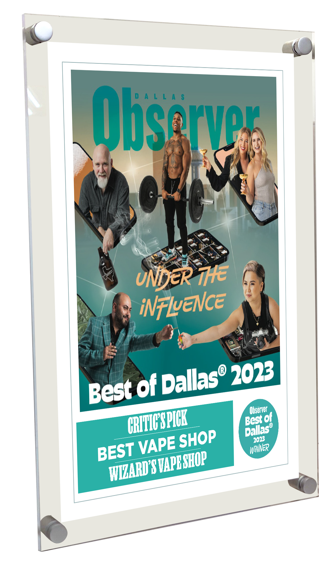 Best of Dallas® Award - Acrylic Standoff Plaque