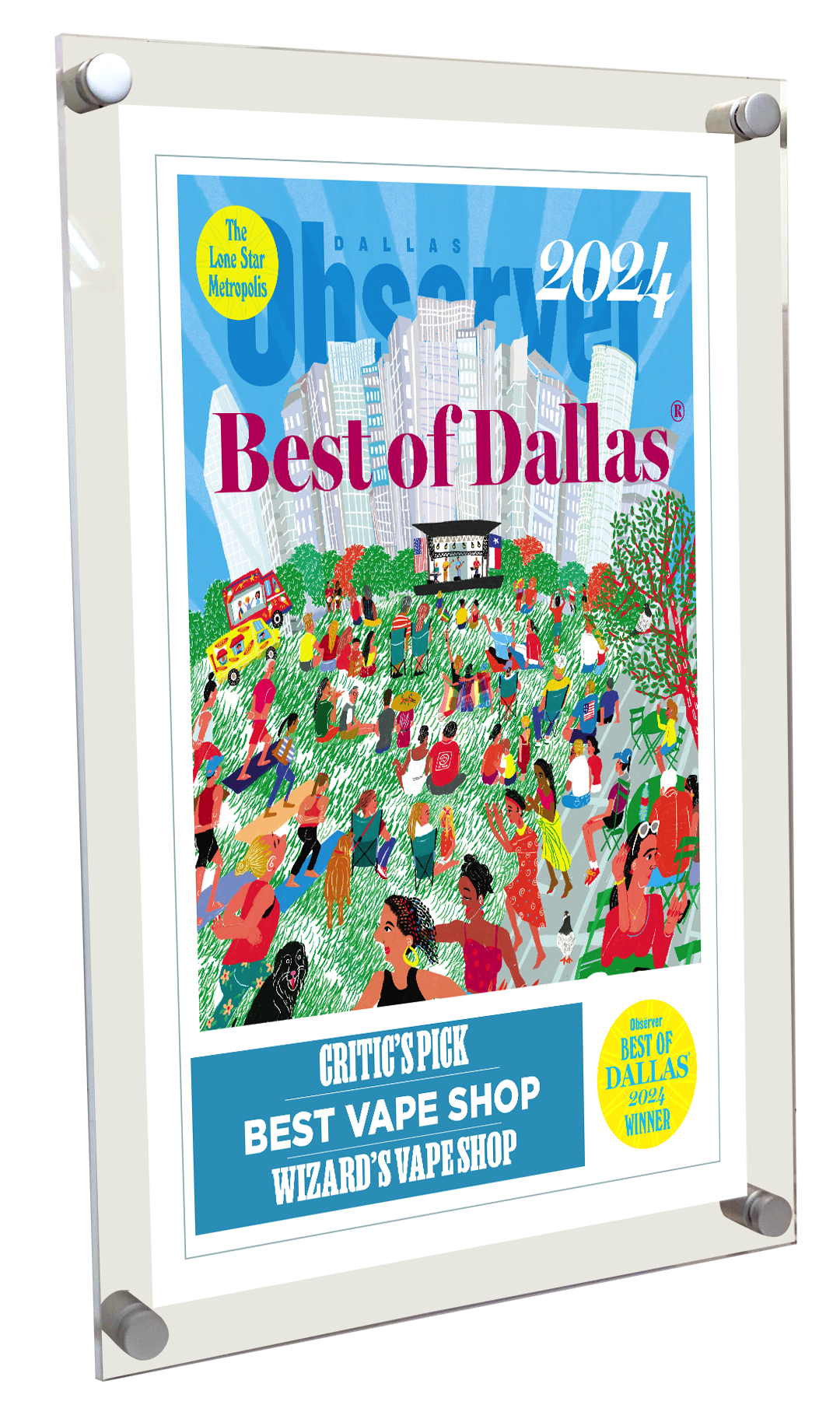 Best of Dallas® Award - Acrylic Standoff Plaque