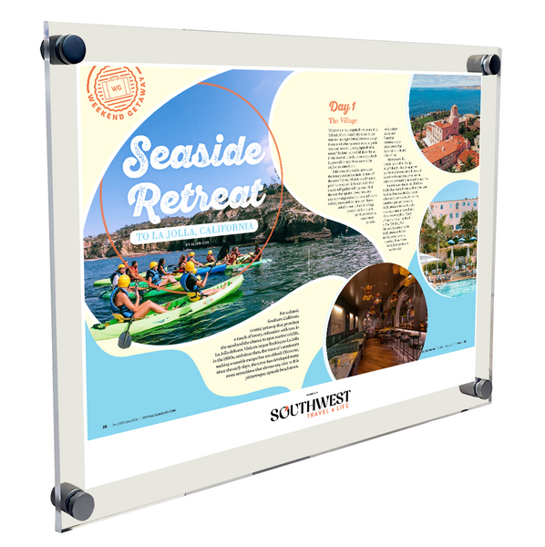 Southwest Travel & Life Magazine Article & Cover Acrylic Plaques
