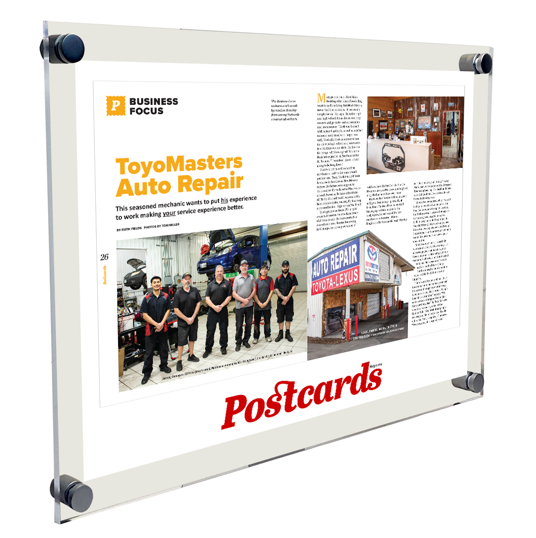 Postcards Magazine - Article & Cover Acrylic Plaques