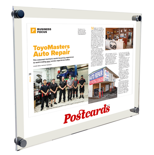 Postcards Magazine - Article & Cover Acrylic Plaques
