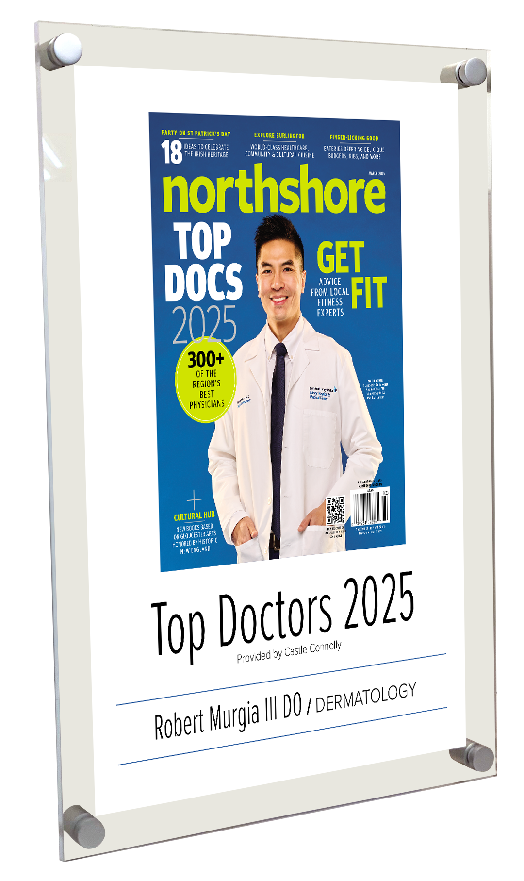 Northshore Magazine - Top Doctors - Acrylic Plaques