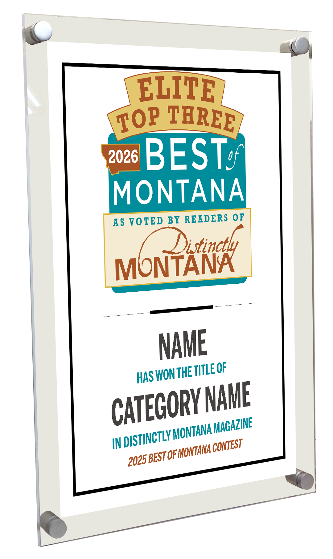 Best of Montana - Acrylic Plaques