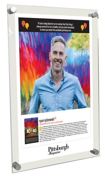 Pittsburgh Magazine - 40 Under 40 - Acrylic Standoff Plaque