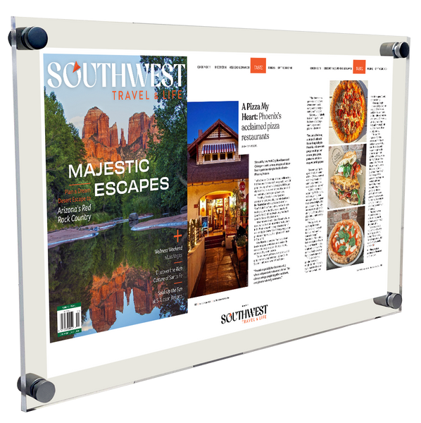 Southwest Travel & Life Magazine Article & Cover Acrylic Plaques