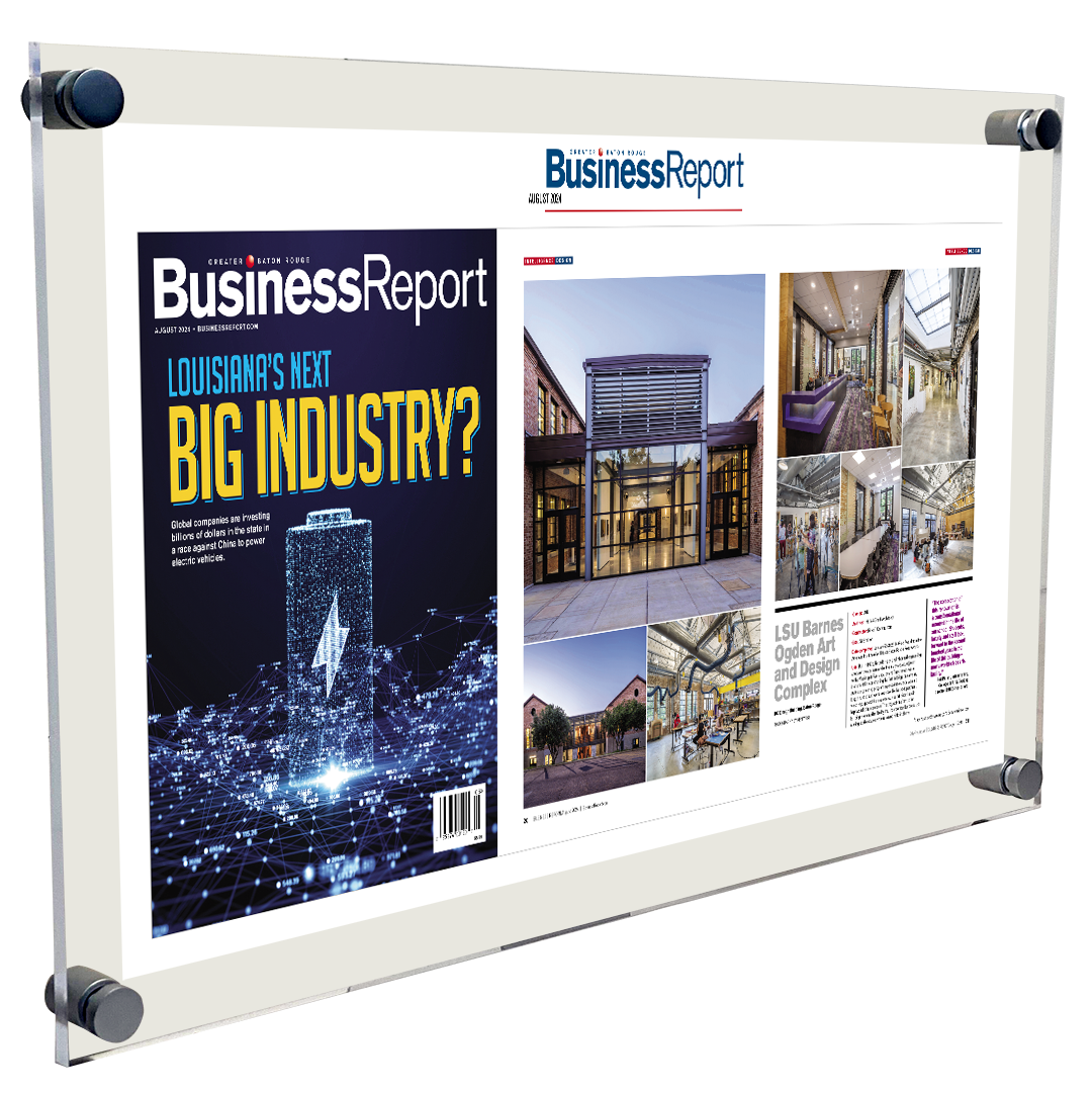 Business Report Article & Cover Spread Plaques