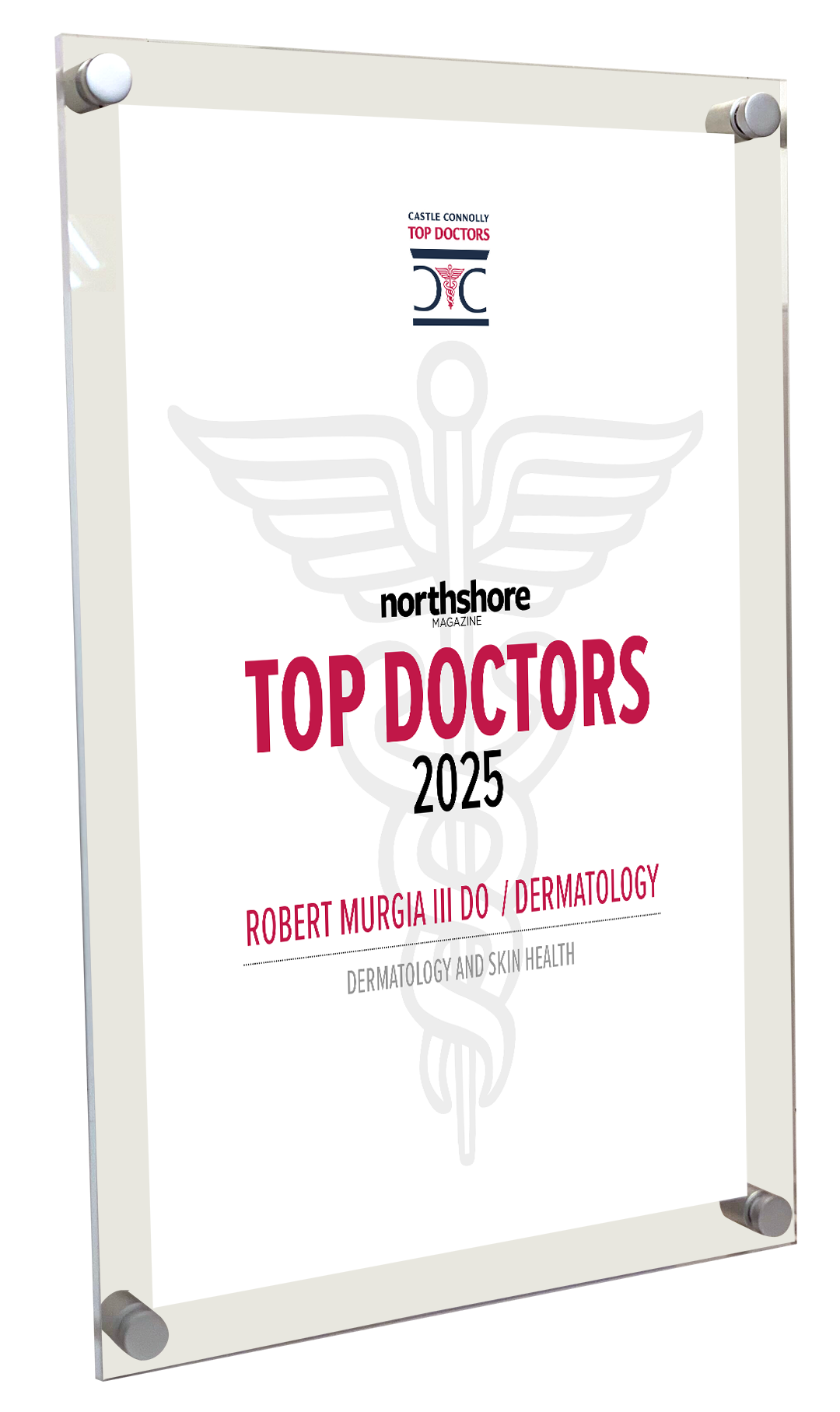Northshore Magazine - Top Doctors - Acrylic Plaques