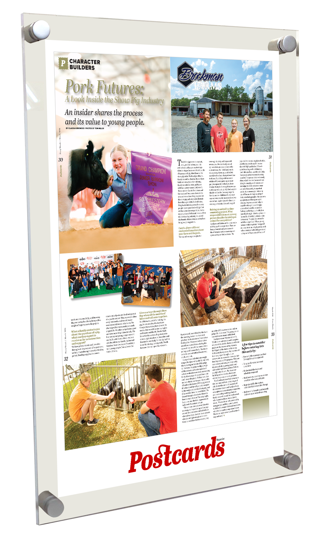 Postcards Magazine - Article & Cover Acrylic Plaques