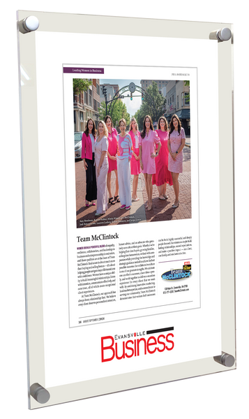 Evansville Business - Leading Women in Business - Acrylic Plaques