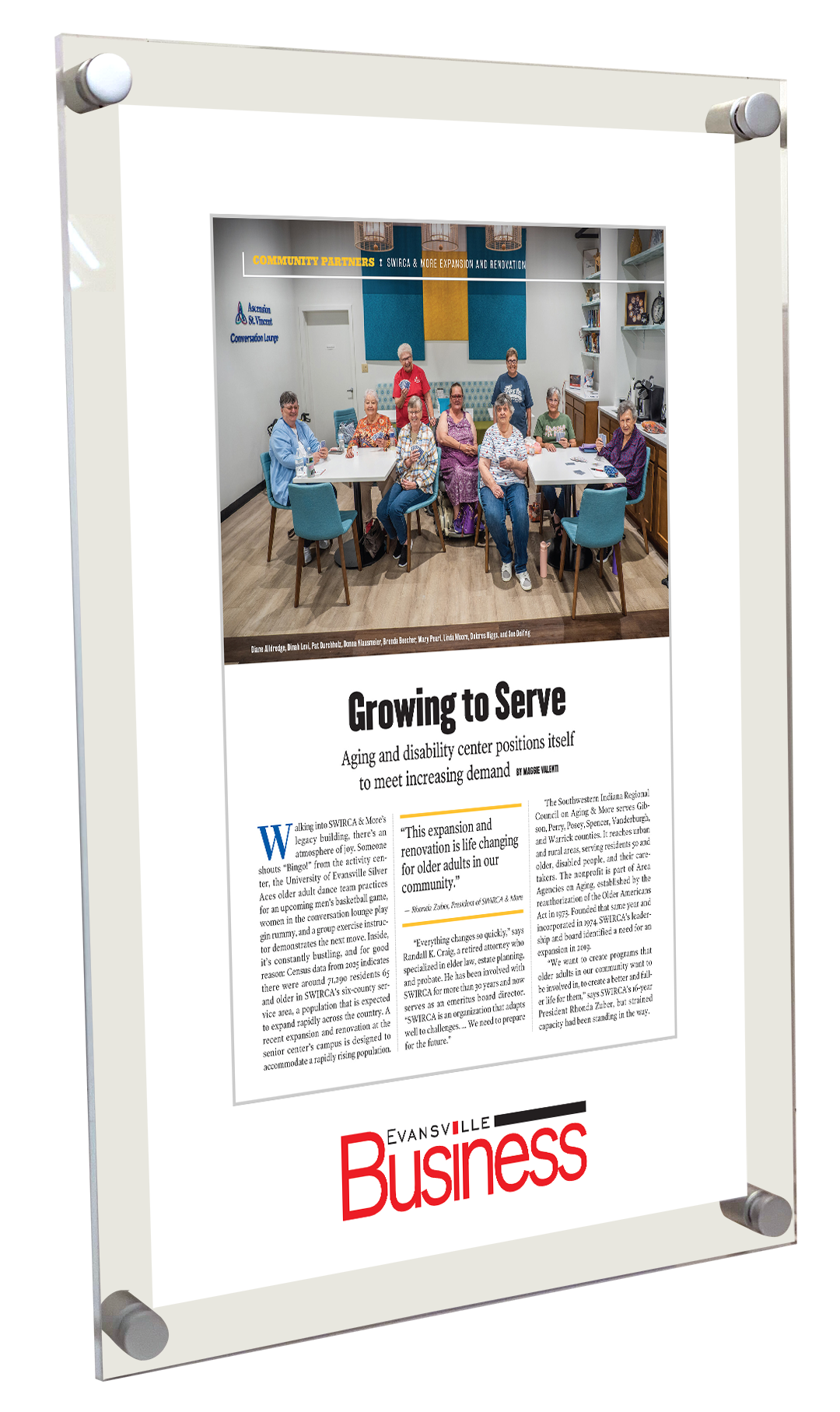 Evansville Business - Editorial Features - Acrylic Plaques