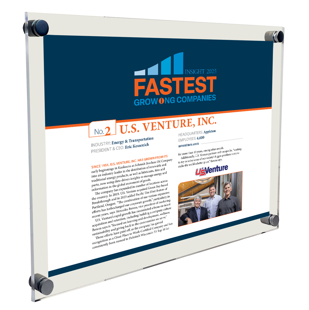 INSIGHT - Fastest Growing Companies - Article Acrylic Plaques