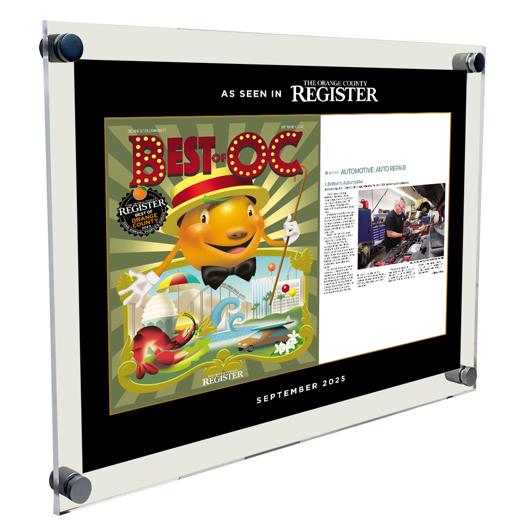 Best Of Orange County Award w Ad - Acrylic Standoff