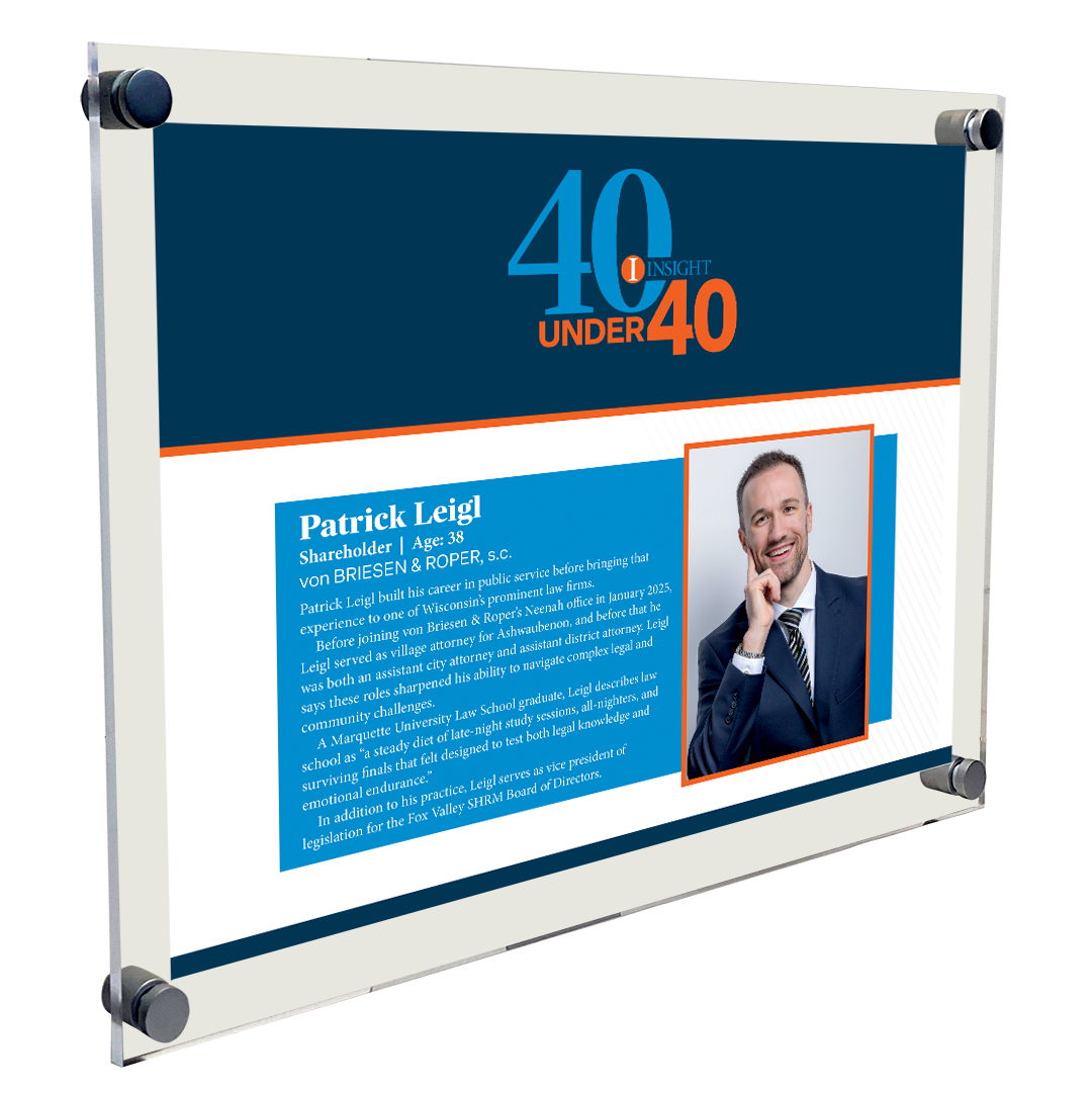 INSIGHT - 40 Under 40 - Article Acrylic Plaques