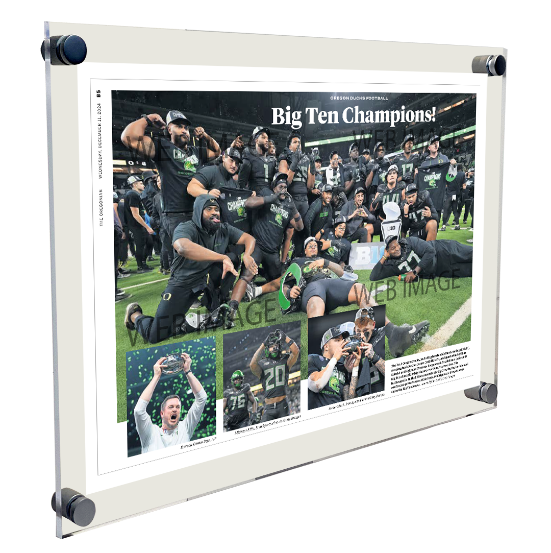 Oregon - 2024 College Football Conference Championship (The Oregonian) - Acrylic Plaque